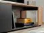 TV Cabinet Bjordal 05 | Black Matt & Oak Wotan | 39 x 150 x 40 cm | Two Compartments | Modern Storage