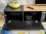 Extraordinary TV cabinet Bjordal 07, color: black matt / oak Wotan - dimensions: 39 x 200 x 40 cm (H x W x D)