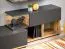 Wall Unit Bjordal 39 | Anthracite & Oak Wotan | 150 x 240 x 40 cm | LED Lighting | Modern Design