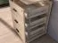 Rolling Cabinet | Color: Lindberg Oak | 3 drawers | 46 x 41 x 64 cm | for the office and home office | lockable | soft-close feature | ABS edges