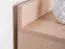 Modern desk with 2 drawers and 2 open compartments, 83 x 120 x 55 cm, oak / gray, teen bedroom desk, black handles, ABS edges