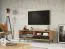 TV Base Cabinet Salleron 05 | Solid Oiled Wild Oak | Natural/Black | 54 x 160 x 50 cm | Modern Design