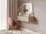 Hanging dressing table | 1 drawer | push-to-open system | mirror with LED lighting | wall-mounted | beige cashmere | Himara 02