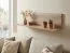 Hanging Wall Shelf Kikori 02 | Sonoma Oak Finish | 28 x 120 x 20 cm | Modern Floating Rack