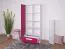 Children's Wardrobe Walter 03 | White & Pink High Gloss | 191 x 80 x 40 cm | Modern Hinged Door