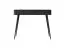 Elegant Sloughia 15 Dressing Table | Black | Metal Handles & Legs | ABS Edge Protection | 78 x 100 x 38 cm | Slatted Front