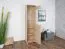 Mochis 05 Display Cabinet, Color: Light Sonoma Oak, includes 3 colored inserts - Dimensions: 200 x 48 x 34 cm (H x W x D), with 2 doors and 5 compartments