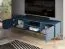 TV Base Cabinet Kumpula 05 | Dark Blue | 54 x 160 x 40 cm | 2 Doors, 4 Compartments | Gold Accents