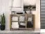 Pandrup 10 Chest of Drawers | Oak Finish | 83 x 120 x 40 cm | 3 Doors, 4 Compartments