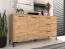 Pandrup 13 Chest of Drawers | Oak Finish | 83 x 159 x 40 cm | 2 Doors | 3 Drawers | 2 Compartments