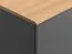 Chest of drawers Naema 07, Colour: Grey / Oak - Measurements: 87 x 100 x 58 cm (h x w x d)