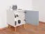 Youth room - Nightstand Syrina 14, Color: White / Blue - Dimensions: 72 x 54 x 45 cm (H x W x D)