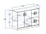 Chest of Drawers Fabian 08 | Oak Light Brown / White | 93 x 120 x 40 cm | Modern Storage for Kids