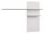 Suspended rack / Wall shelf Geltru 05 Colour: White marble / Grey Light - Measurements: 127 x 162 x 24 cm (H x W x D)