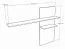 Suspended rack / Wall shelf Geltru 05 Colour: White marble / Grey Light - Measurements: 127 x 162 x 24 cm (H x W x D)