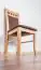 Chair solid, natural beech wood Junco 249 - Dimensions 98 x 48 x 50 cm