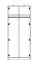 Children's room - Hinged door cabinet / Wardrobe Sallingsund 01, Colour: Oak / White / Anthracite - Measurements: 191 x 80 x 51 cm (H x W x D), with 2 doors and 1 compartment