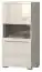 Display case Garim 11, Colour: Beige high gloss - 123 x 60 x 40 cm (h x w x d)