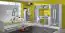 Children's room - Hinged door wardrobe / Wardrobe Walter 03, Colour: White / Grey high gloss - 191 x 80 x 40 cm (H x W x D)