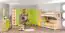 Children's room - Benjamin 22 Chest of drawers, Colour: Ash / Green - Measurements: 102 x 44 x 37 cm (H x W x D)