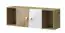 Wall cabinet Sirte 13, Colour: Oak / White high gloss - Measurements: 41 x 120 x 32 cm (H x W x D)