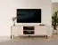 Small TV cabinet with two doors Zaghouan 10, Color: Beige - Dimensions: 53.5 x 153 x 39.5 cm (H x W x D)