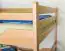 Adults bunk bed ' Easy Premium Line ® ' K15/n, solid beech wood natural, convertible - lying area: 160 x 190 cm