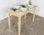 Table Junco 227D, solid pine wood, clear finish - H75 x W60 x L120 cm