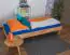 Futon bed / Solid wood bed Wooden Nature 04, heartbeech wood, oiled - size 90 x 200 cm