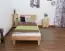 Futon bed / Solid wood bed Wooden Nature 01, heartbeech wood, oiled  - 90 x 200 cm