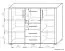 Chest of drawers Aitape 45, colour: dark Sonoma oak / light Sonoma oak - Measurements: 105 x 135 x 40 cm (H x W x D)