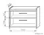 Bench with storage / shoe cabinet Pamanukan 19, Colour: alder - Measurements: 48 x 70 x 36 cm (H x W x D)