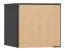 Attachment for single-door wardrobe Leoncho 38, Colour: Black / Oak - Measurements: 45 x 47 x 57 cm (H x W x D)