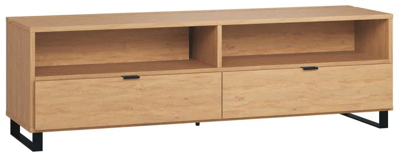 TV Base Cabinet Patitas 11 | Oak Finish | 56 x 180 x 47 cm | Modern Industrial Design