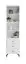 Shelf Tellin 04, Colour: White / White high gloss - Measurements: 190 x 50 x 40 cm (h x w x d)
