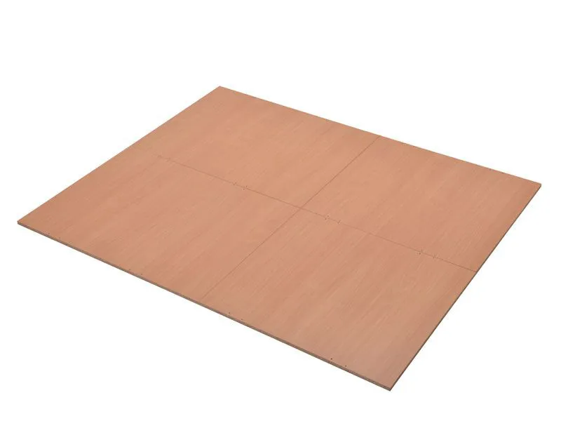 Base Plate for Single Bed 160 x 200 cm | Premium Wood-Based Material | Brown Finish