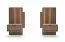 Bedside cabinets | set of 2 | Dunin oak | 2 drawers | incl. LED lighting | 50 x 40 x 102 cm | bedside cabinets | soft-close function