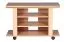 TV Table on Castors, Beech Color | 51 x 75 x 38 cm | 360° Rotatable Top Plate | Modern Space-Saving Design