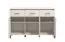Chest of Drawers Sideboard Sabas 12 | Cashmere Finish | 3 Drawers, 3 Doors, 6 Compartments | 90 x 138 x 40 cm | Black Handles & Legs