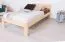 Single bed / guest bed solid pine solid wood natural 76, incl. slatted frame - 100 x 200 cm (W x L)