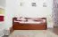 Children's Bed & Youth Bed Easy Premium Line K1/h/s | 2nd Pull-Out Bed | 2 Cover Panels | 90 x 200 cm | Solid Beech Wood Cherry