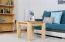 Coffee Table Solid Pine Wood Natural Junco 485 | 60 x 60 x 50 cm | Modern Design | Durable Build