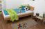 Futon Bed Solid Wood Wooden Nature 03 | Oiled Oak | 120 x 200 cm | Modern Design & Stability
