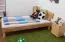 Youth bed Wooden Nature 03 solid oiled beech heartwood - lying surface 90 x 200 cm (W x L)