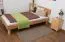 Futon Bed | Solid Wood | Oiled Beech Heartwood | 90 x 200 cm Mattress Base | Modern Minimalist Design