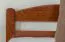 Children's Bed / Youth Bed Easy Premium Line K1/2n | Solid Beech Wood | Cherry Red Lacquered | 90 x 200 cm Mattress Base