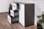 Kids' Room - Oskar 07 Chest of Drawers, Color: Anthracite / White - 84 x 128 x 40 cm (H x W x D)