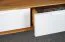 Timaru 22 TV Cabinet, Oiled Wild Oak / White, Partially Solid Wood - Dimensions: 33 x 134 x 40 cm (H x W x D)