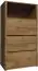 Dresser Selun 21, Colour: Oak dark brown - 103 x 50 x 46 cm (h x w x d)