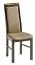 Chair Lavaret 12, Colour: Dark brown / Cream - Measurements: 104 x 46 x 45 cm (H x W x D)
